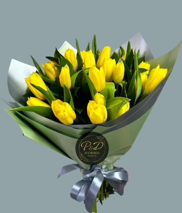 Ramo 20 Tulipanes Amarillos