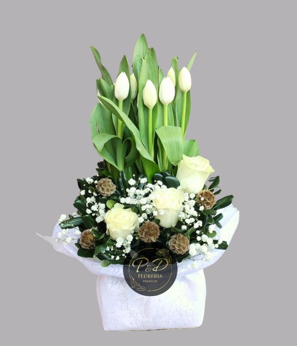 Arrimo Pequeño con Tulipanes