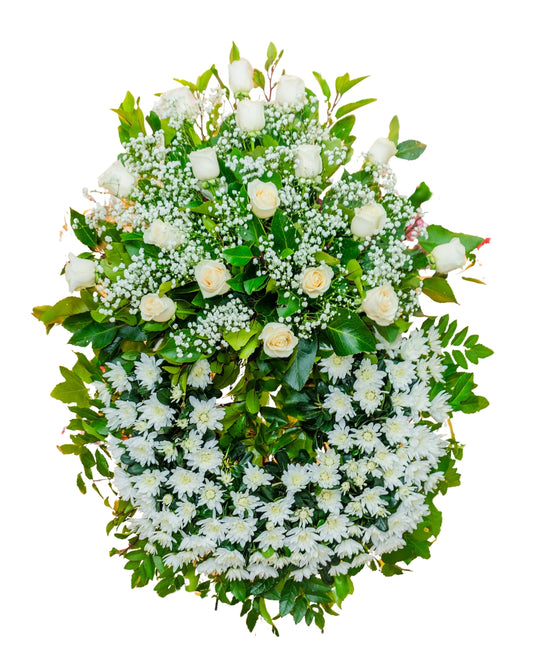 Corona Rosas Blancas