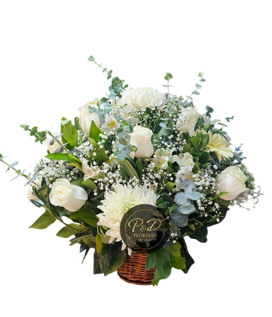 Canasto Tonos Blancos