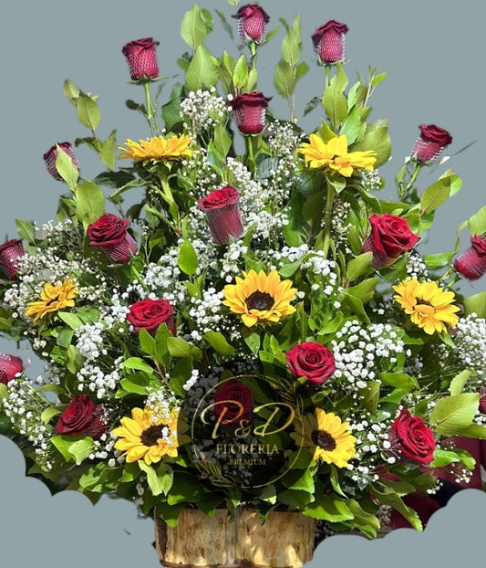 Arrimo Rosas y Girasoles